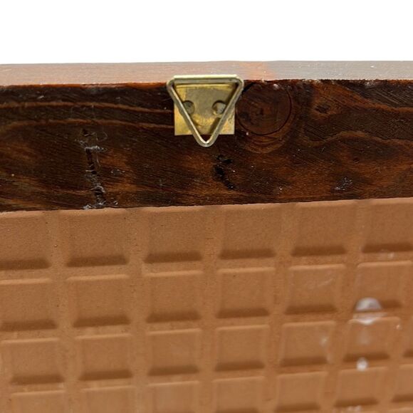 Italian Pottery Framed Fish Tile La Musa Hand-Painted Wooden Frame Italy - Picture 6 of 8